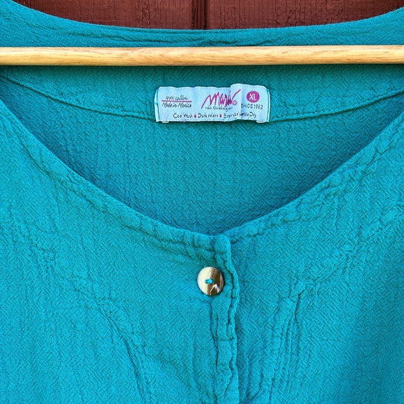 🌺MARIA DE GUADALAJARA 100% COTTON 3/4 Sleeve Tunic Top - Picture 3 of 6